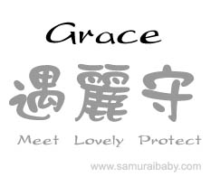 grace kanji name